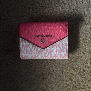 Michael Kors pink/white wallet